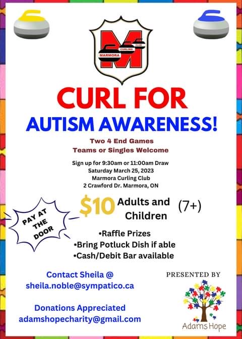Flyer Curl for Autism Awarness